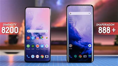 Snapdragon 888 vs Dimensity 8200: tests and benchmarks.